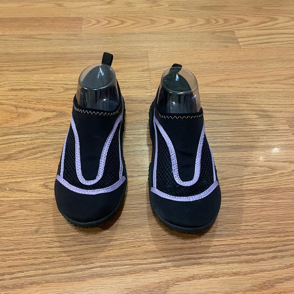 Maui Black and Purple Slip-On Shoes